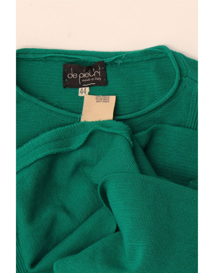 De Pietri Rochie Jumper Femei IT 44 Lână Verde Mediu
