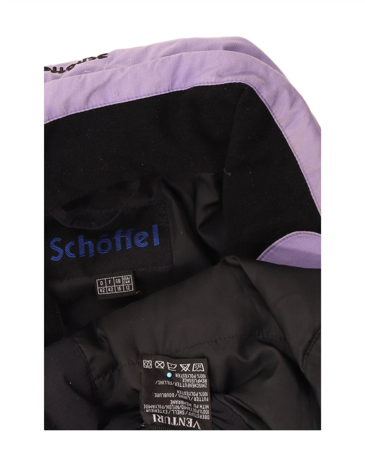 Jachetă de schi pentru femei cu glugă Schoffel UK 16, mare, violet, poliamidă