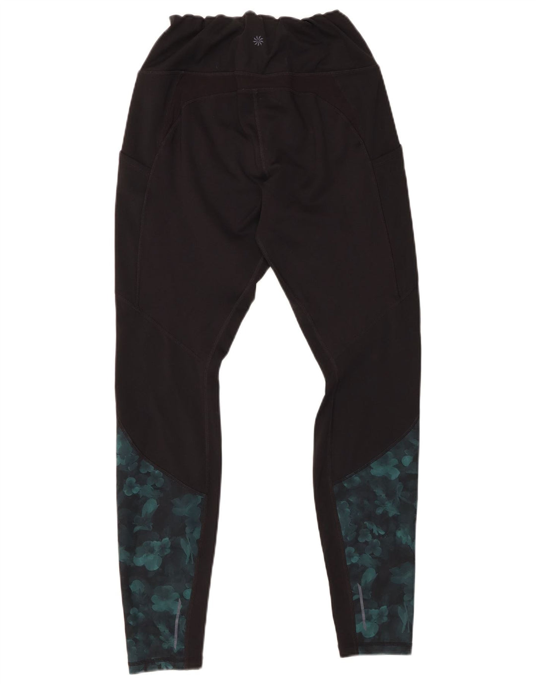 Leggings pentru femei ATHLETA UK 12 Medium Black Floral Poliester