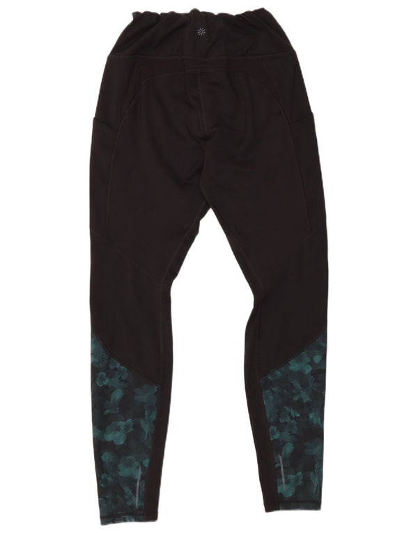 Leggings pentru femei ATHLETA UK 12 Medium Black Floral Poliester