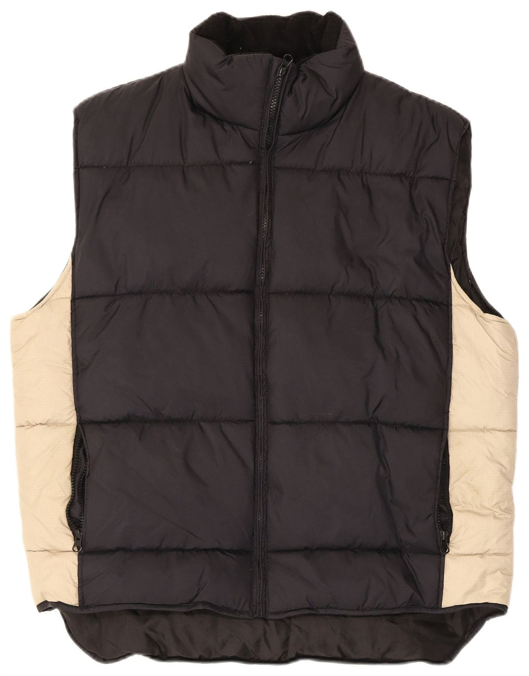 Gilet căptușit pentru bărbați Multiblu UK 38 Medium Black Colorblock Poliamidă
