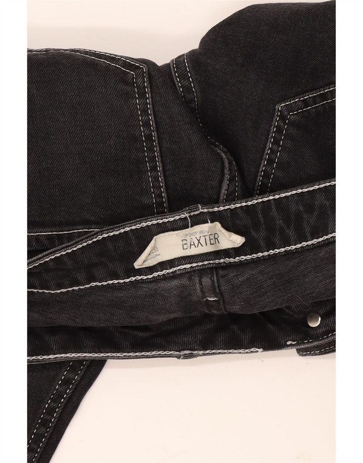TOPSHOP Blugi Baxter Crop Slim pentru femei W26 L25 Negri