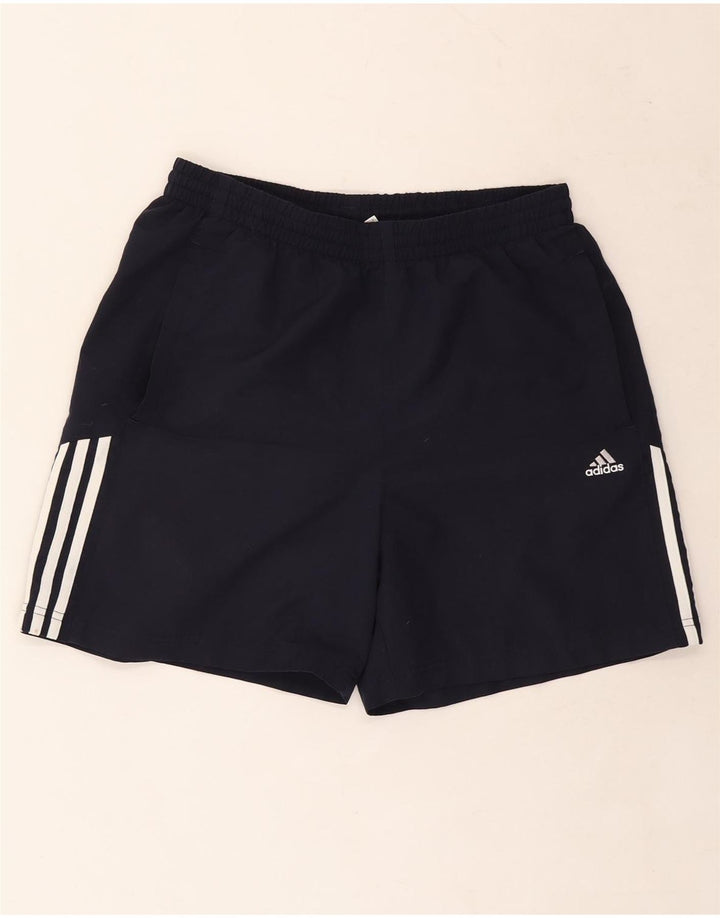 Pantaloni scurți sport Adidas pentru bărbați, poliester mediu bleumarin