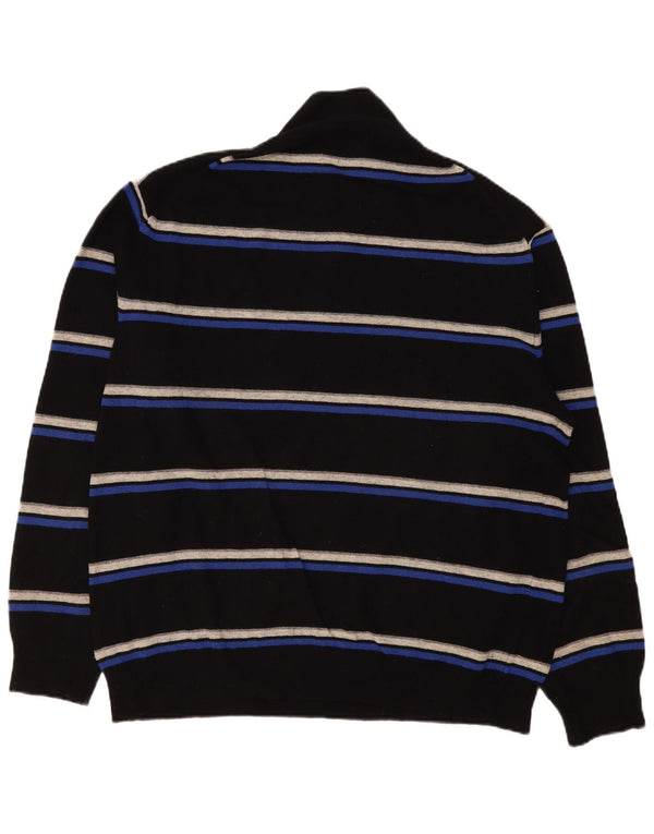 Pulover pentru bărbați Kappa cu fermoar și gât, 2XL, cașmir cu dungi negre