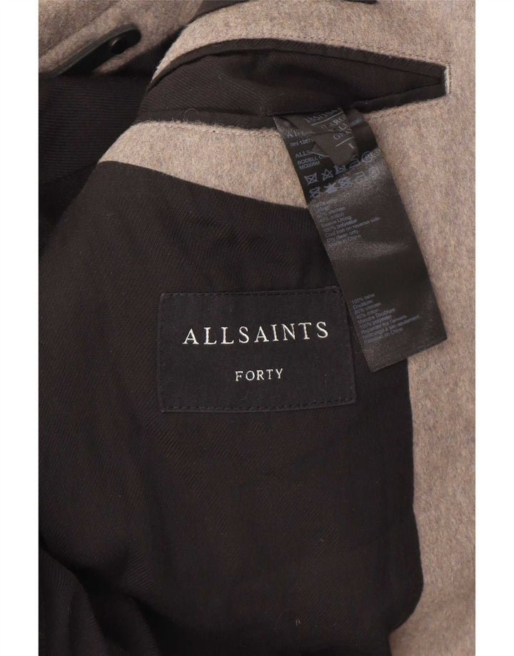 Palton pentru bărbați All Saints UK 40 Lână mare, gri