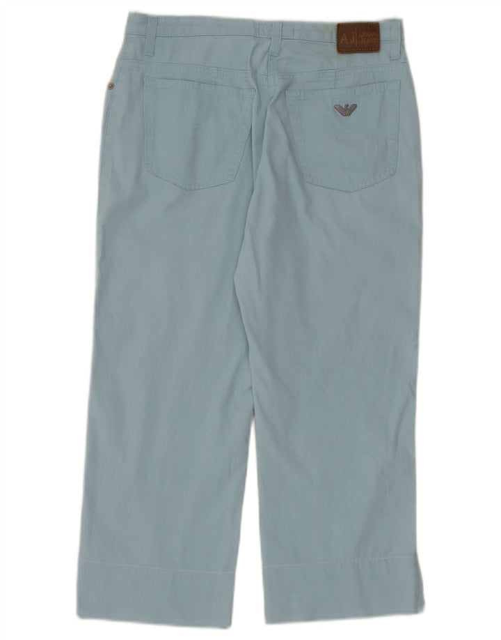 Pantaloni Capri drepti pentru femei Armani W29 L22 Albastru