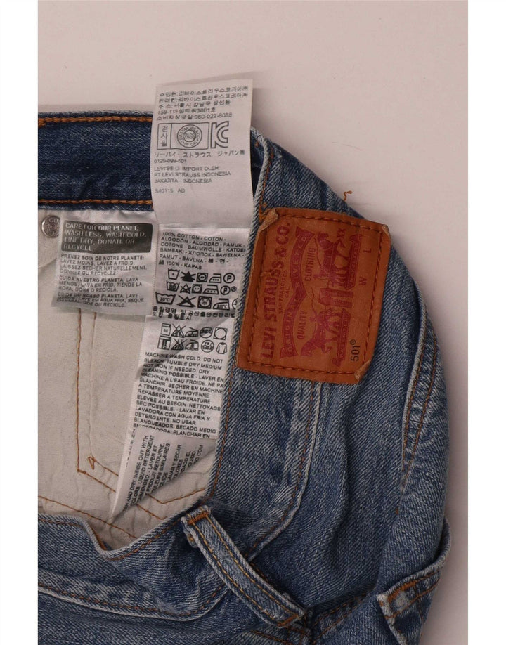 Pantaloni scurți Levi's 501 Denim W28 Medium Blue Bumbac