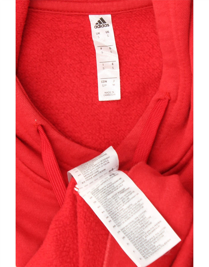 Pulover ADIDAS pentru bărbați, bumbac roșu mic
