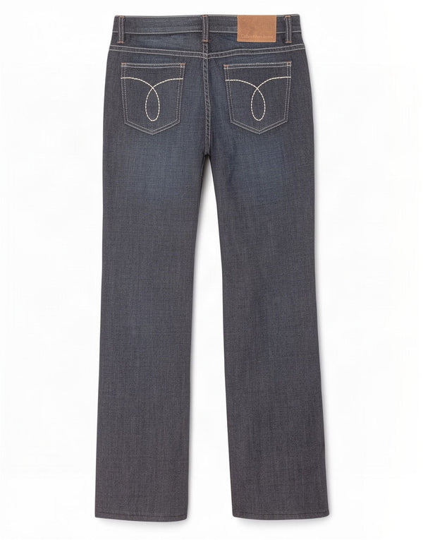 Blugi drepti pentru femei Calvin Klein W28 L31 Bumbac bleumarin