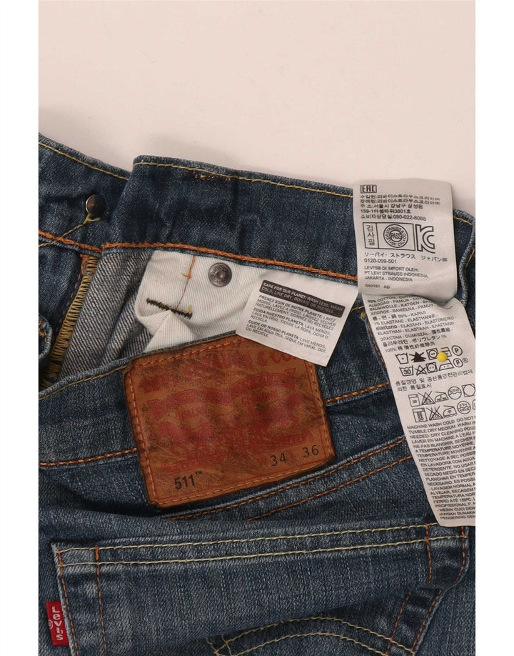 Blugi Levi's 511 Slim pentru bărbați W34 L36 Bumbac albastru