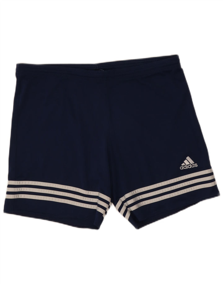 Pantaloni scurți sport adidas Climalite pentru bărbați, poliester mediu albastru