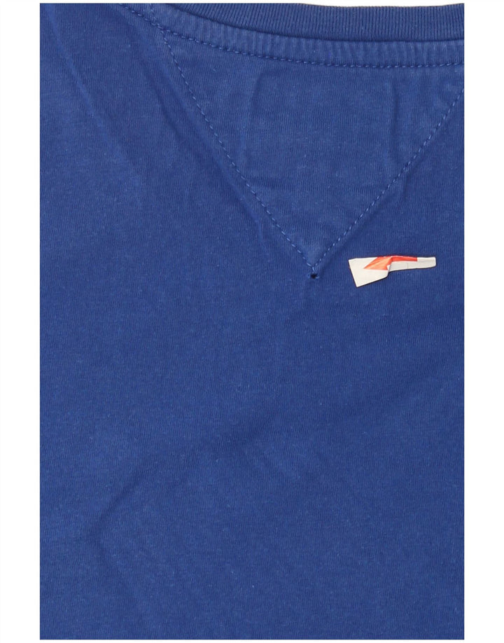 Tricou pentru bărbați Tommy Hilfiger Top din bumbac albastru mediu