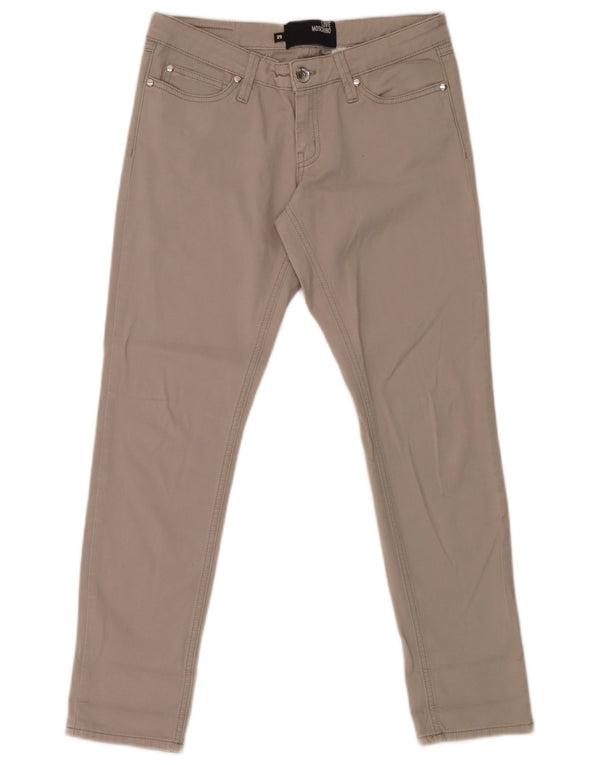 Blugi skinny pentru femei Moschino W32 L29 bumbac gri