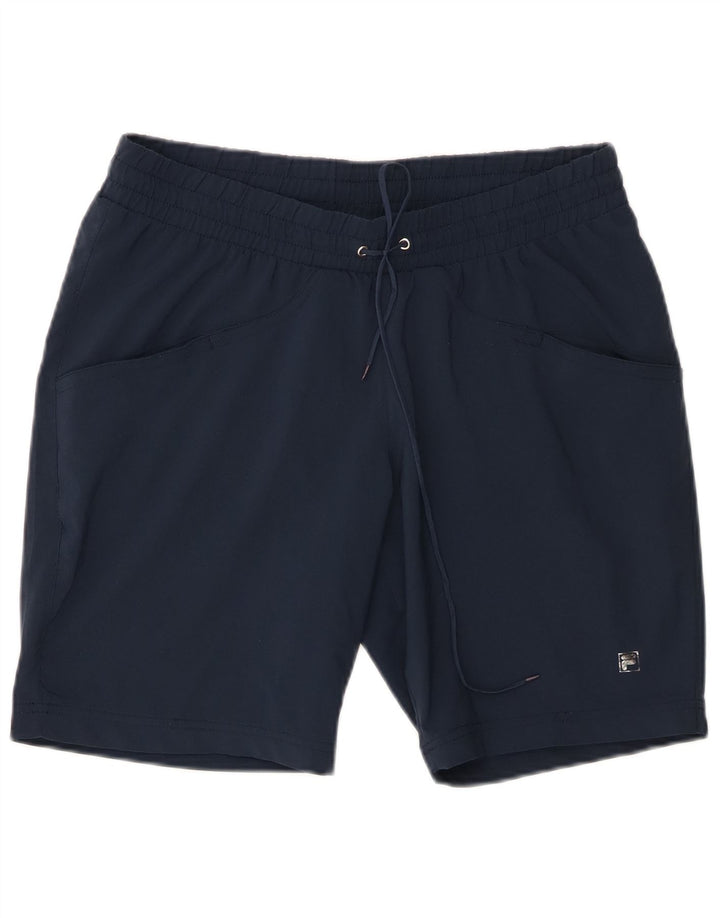 Pantaloni scurti sport Fila pentru femei UK 16, mari, bleumarin, poliester