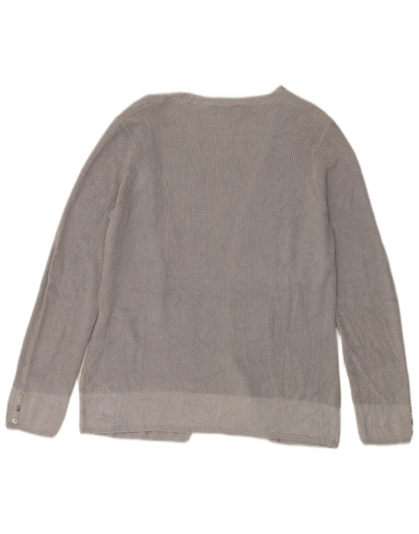 Pulover cardigan deschis pentru femei Per Una UK 14 mare gri