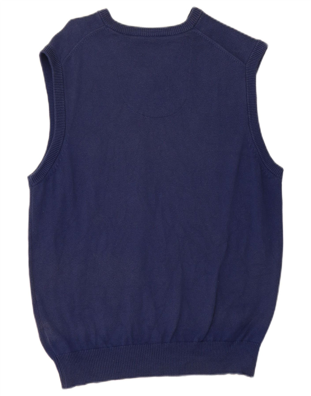 Marks & Spencer Mens Regular Fit Vest Tank Top Bumbac albastru mediu
