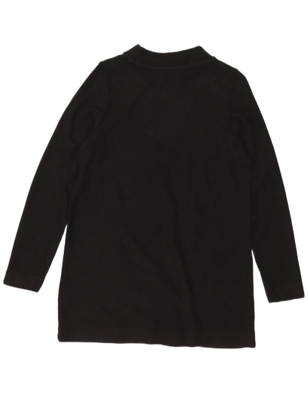 Top cu tunică cu mânecă lungă pentru femei Marks & Spencer UK 12 Poliester mediu negru