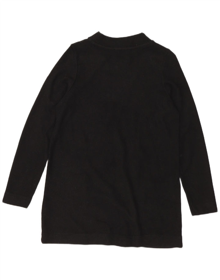 Top cu tunică cu mânecă lungă pentru femei Marks & Spencer UK 12 Poliester mediu negru