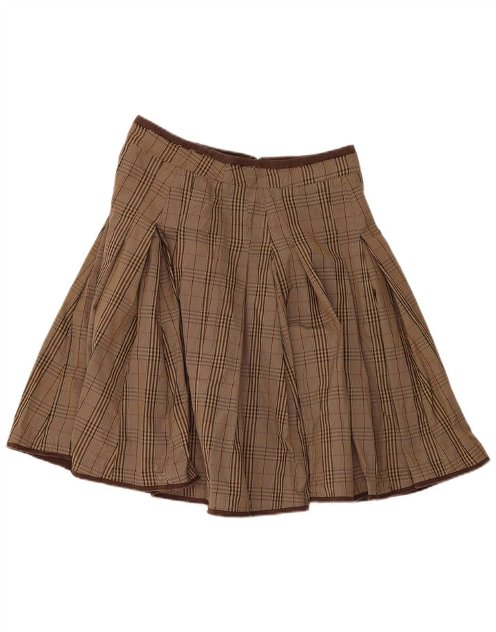Fusta evazată pentru femei Henry Cottons IT 42 Medium W32 Brown Check