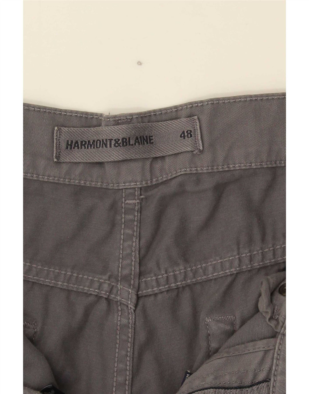 Pantaloni casual drepti pentru bărbați Harmont & Blaine IT 48 bumbac gri mediu