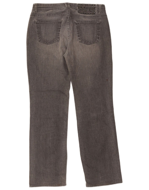 Blugi drepti pentru femei Trussardi W29 L30 bumbac gri