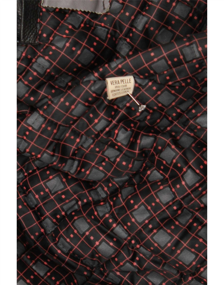 Jachetă de piele vintage pentru bărbați UK 44 2XL Negru