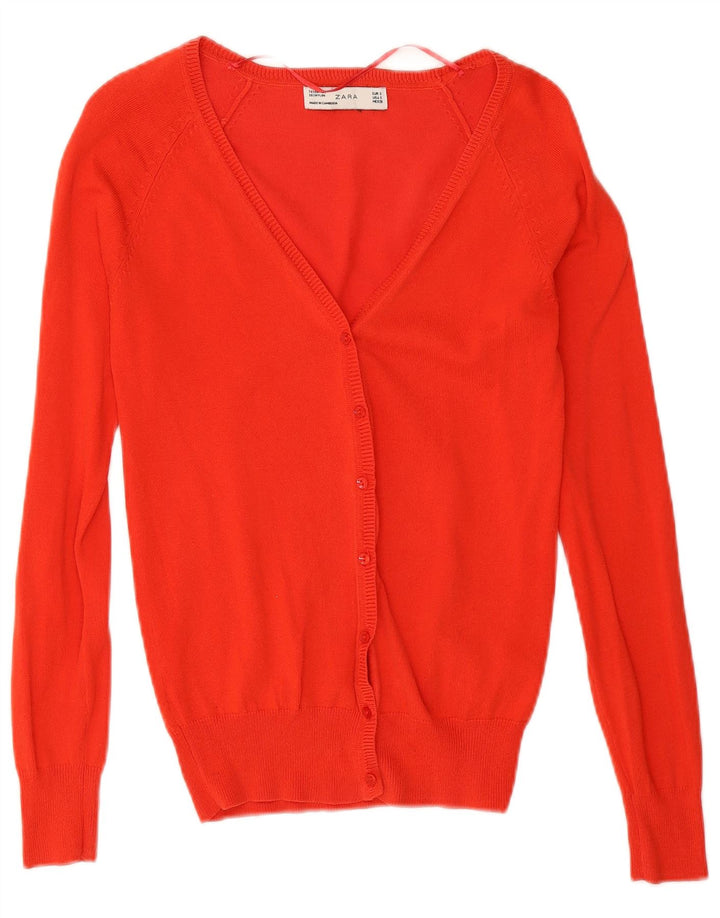 Pulover cardigan pentru femei Zara UK 10 Small Red
