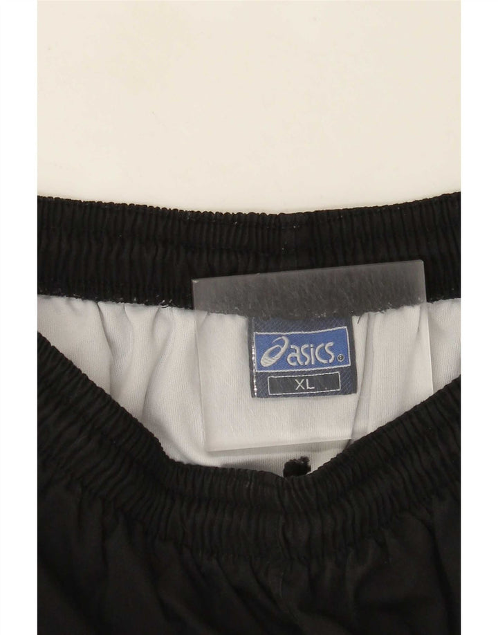 Pantaloni scurți sport grafic Asics XL, bumbac negru
