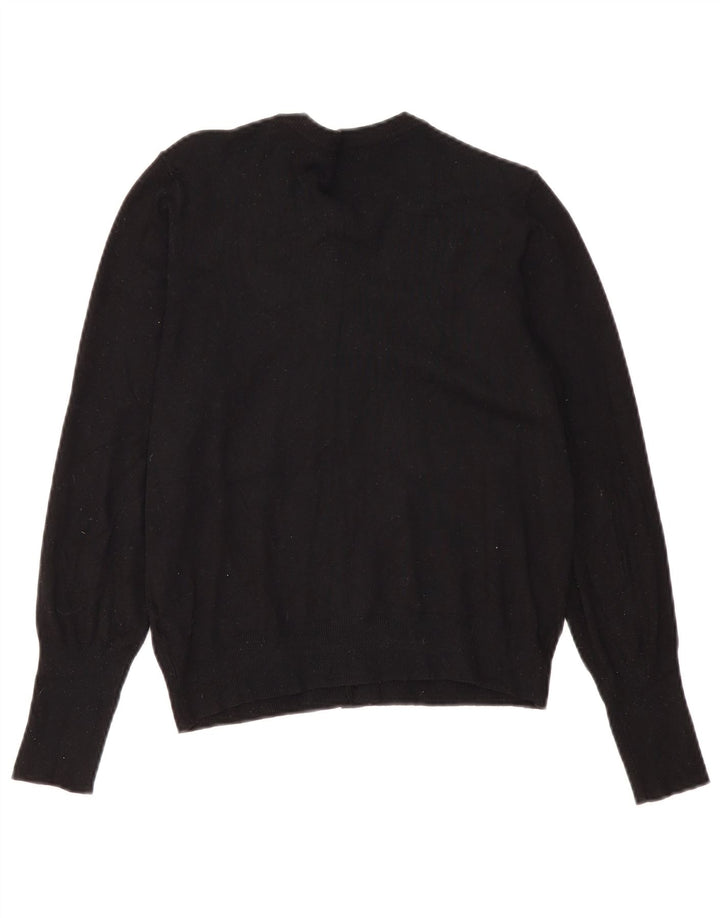 Pulover cardigan pentru femei Marks & Spencer UK 12 Medium Black Viscose