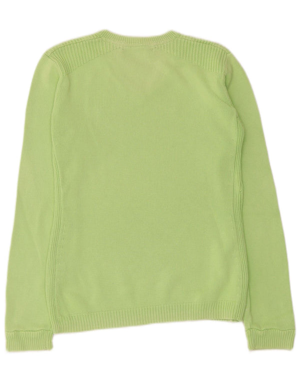 Pulover cu decolteu în V Tommy Hilfiger pentru femei UK 10 Small Green