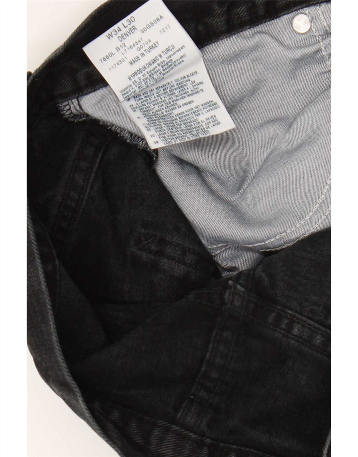 Blugi pentru bărbați Lee Denver Bootcut W34 L30, bumbac negru