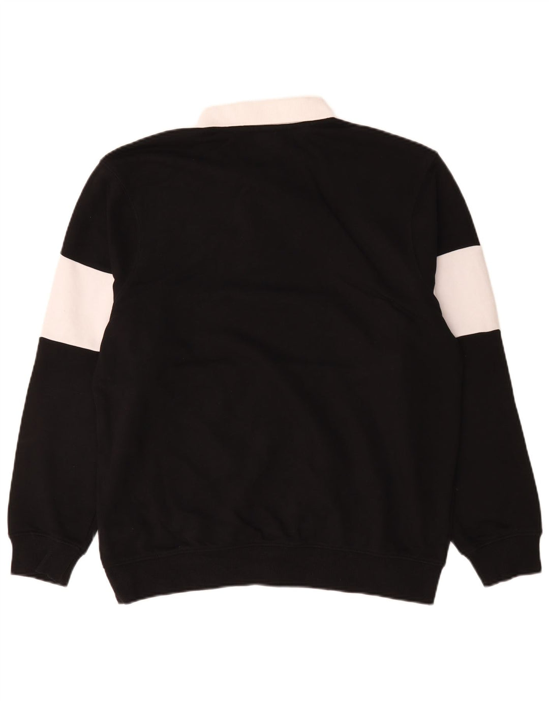 Hanorac pentru bărbați Ellesse, cu gât polo, pulover, mediu, negru, bumbac color bloc