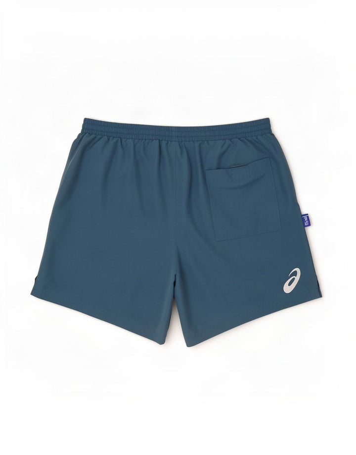 Pantaloni scurti sport Asics pentru bărbați, poliester mici, albastru