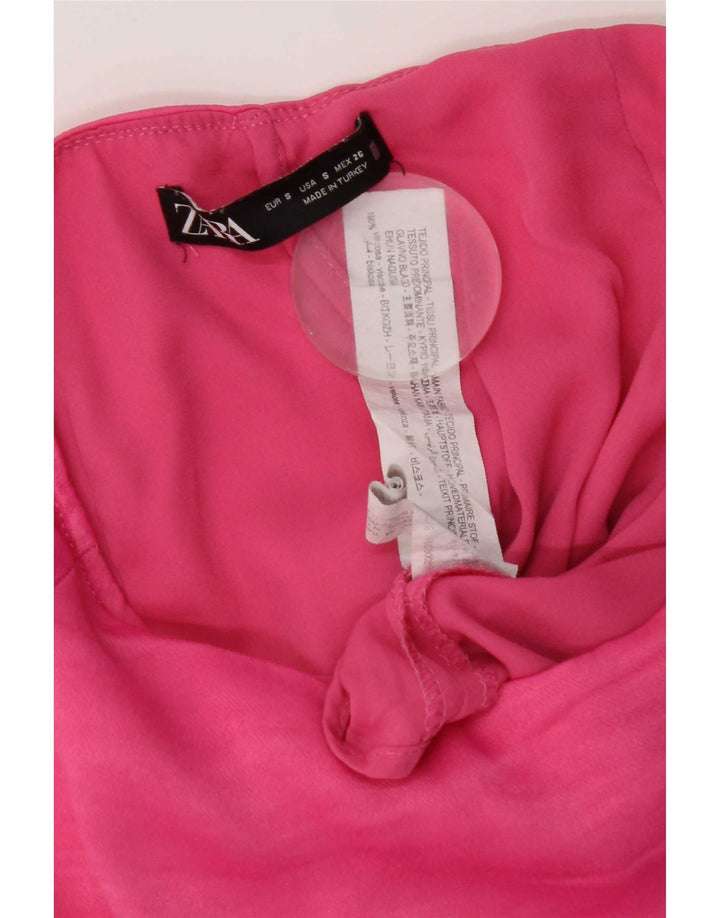 Fusta pentru femeie Zara Small W26 Pink Viscose
