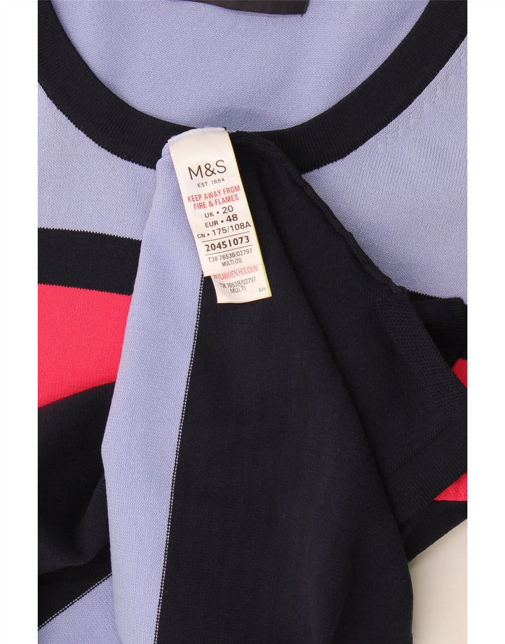 Tricou pentru femei Marks & Spencer Top UK 20 2XL Multicolore cu dungi