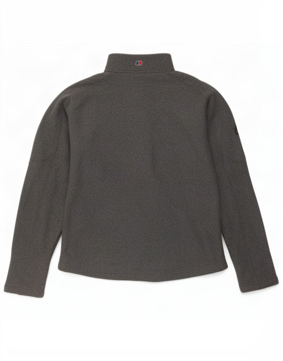 Pulover pentru femei Berghaus, cu fermoar, cu gât, UK 12, poliester, gri mediu