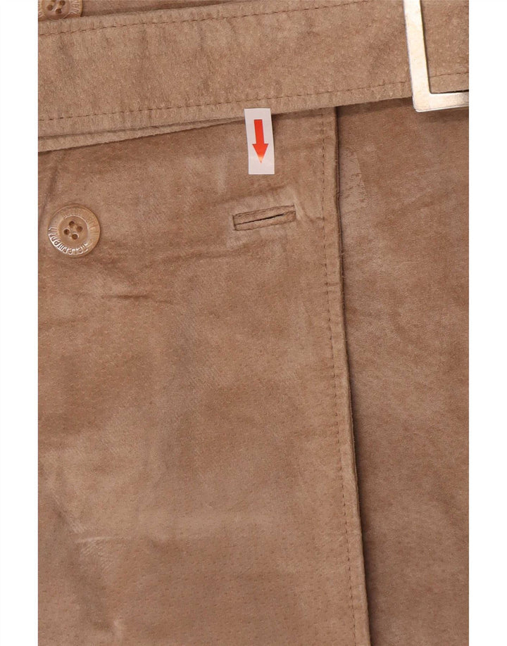 Peter Werth Jachetă de piele intoarsa pentru femei UK 18 XL Bej Piele Classic