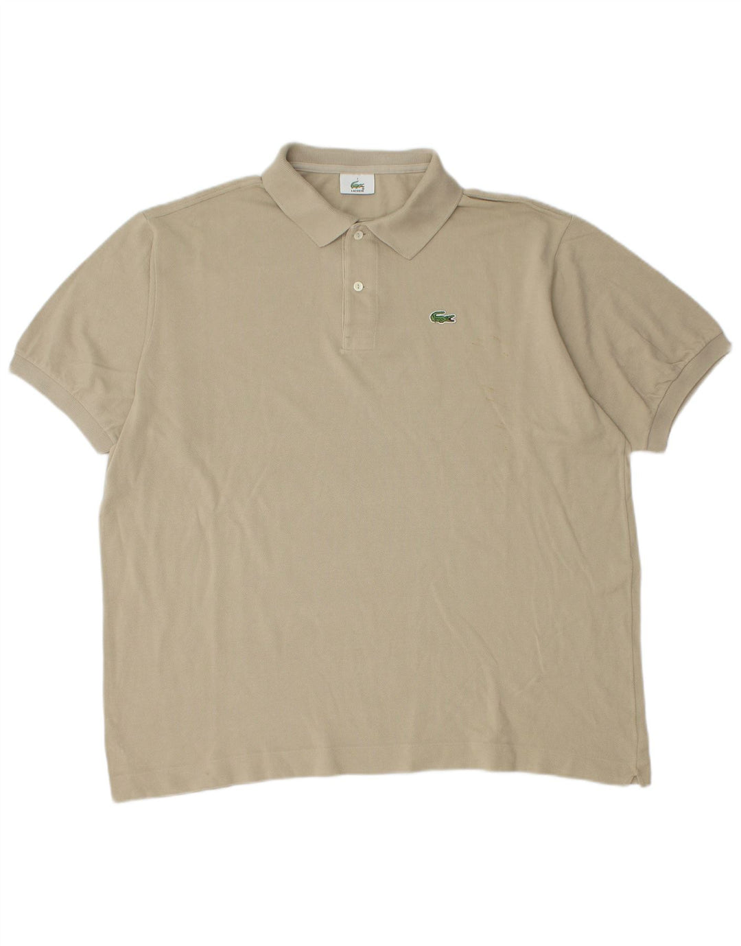 Tricou polo pentru bărbați Lacoste Mărimea 7 2XL bumbac bej