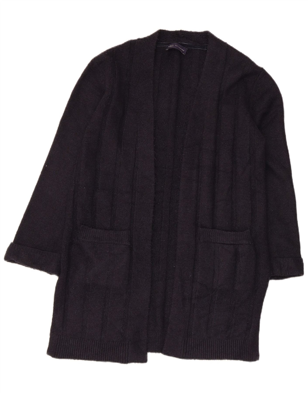 Pulover cardigan deschis pentru femei Marks & Spencer UK 10 Mic Bleumarin