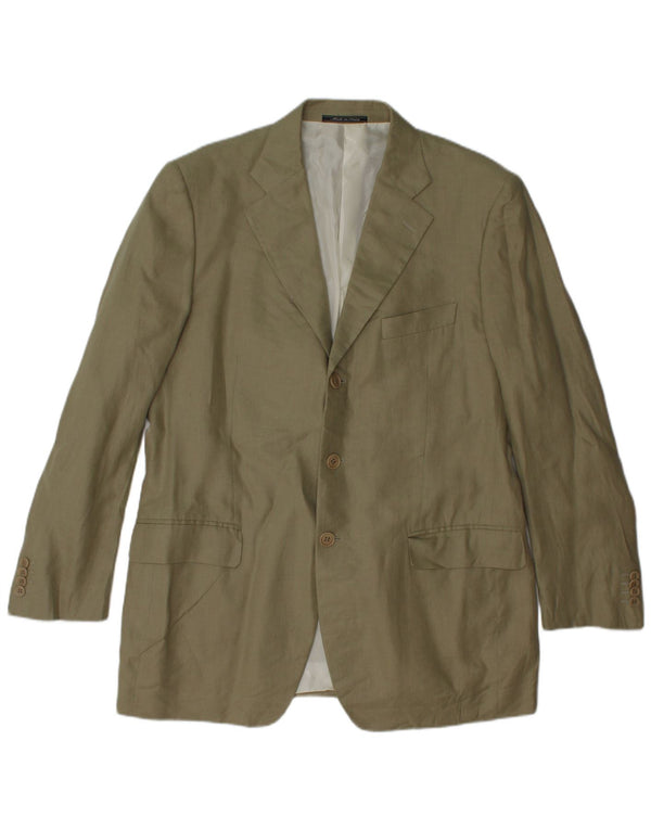 Jachetă pentru bărbați Krizia cu 3 nasturi, UK 38 Medium Khaki