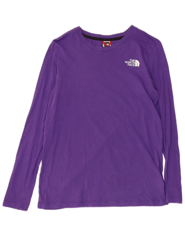 THE NORTH FACE Top grafic pentru femei cu mânecă lungă UK 10 Bumbac violet mic