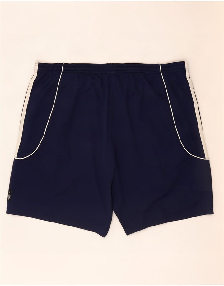 Pantaloni scurți sport pentru bărbați Adidas Climalite Graphic, mari, albastru, poliester