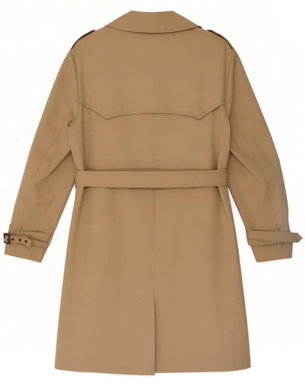 Vintage Mens Trench Coat IT 50 Large Beige Viscose