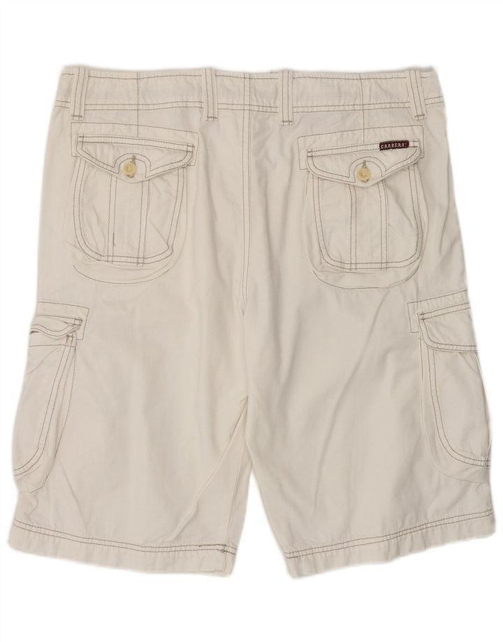 Pantaloni scurti cargo cargo pentru femei Carrera IT 52 XL W34 bumbac alb