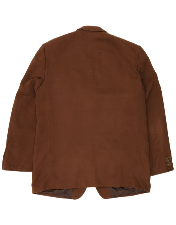 ROBBIE Jachetă pentru bărbați cu 3 nasturi, UK 42 XL Maro Poliester