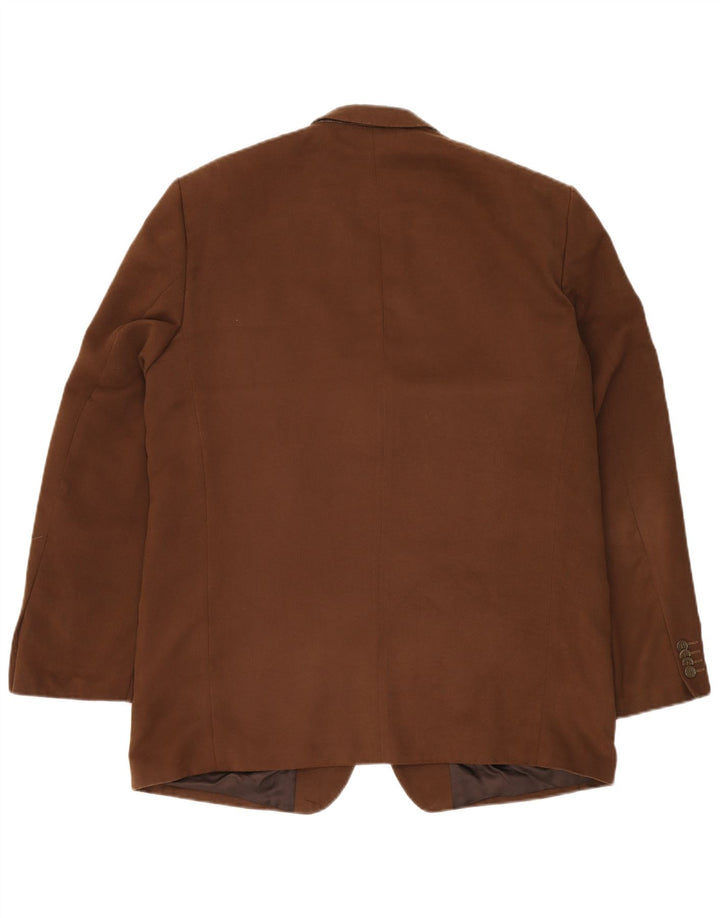 ROBBIE Jachetă pentru bărbați cu 3 nasturi, UK 42 XL Maro Poliester