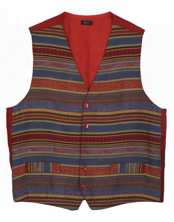 Vestă vintage pentru bărbați, mijlocie, multicoloră, Fair Isle