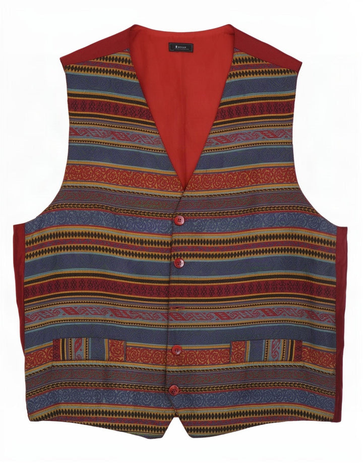 Vestă vintage pentru bărbați, mijlocie, multicoloră, Fair Isle