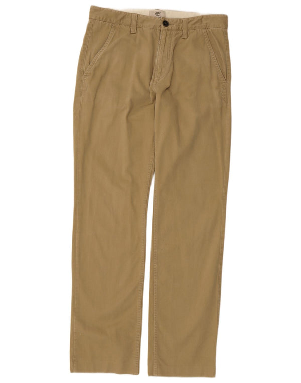 TIMBERLAND Pantaloni chino drepți Thompson pentru bărbați W31 L31 bumbac bej