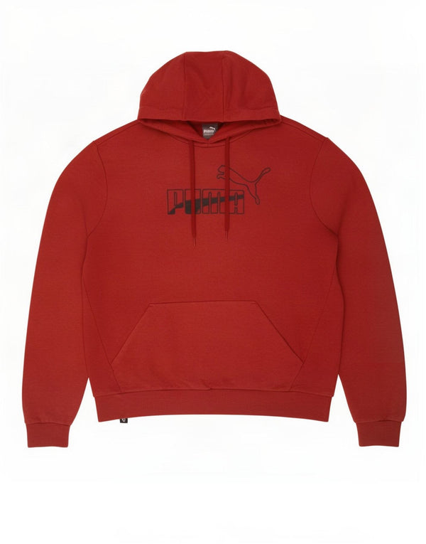 Pulover pentru bărbați Puma Graphic Hoodie Pulover mare, roșu, bumbac